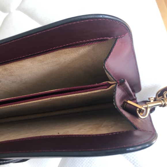 Vintage Mark Cross Italy Burgundy Leather Briefcase w/  Gold Hardware - Picture 14 of 15